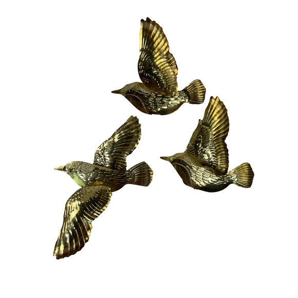 Luxe Gold Bird Wall Decor Set - Picture 12 of 13